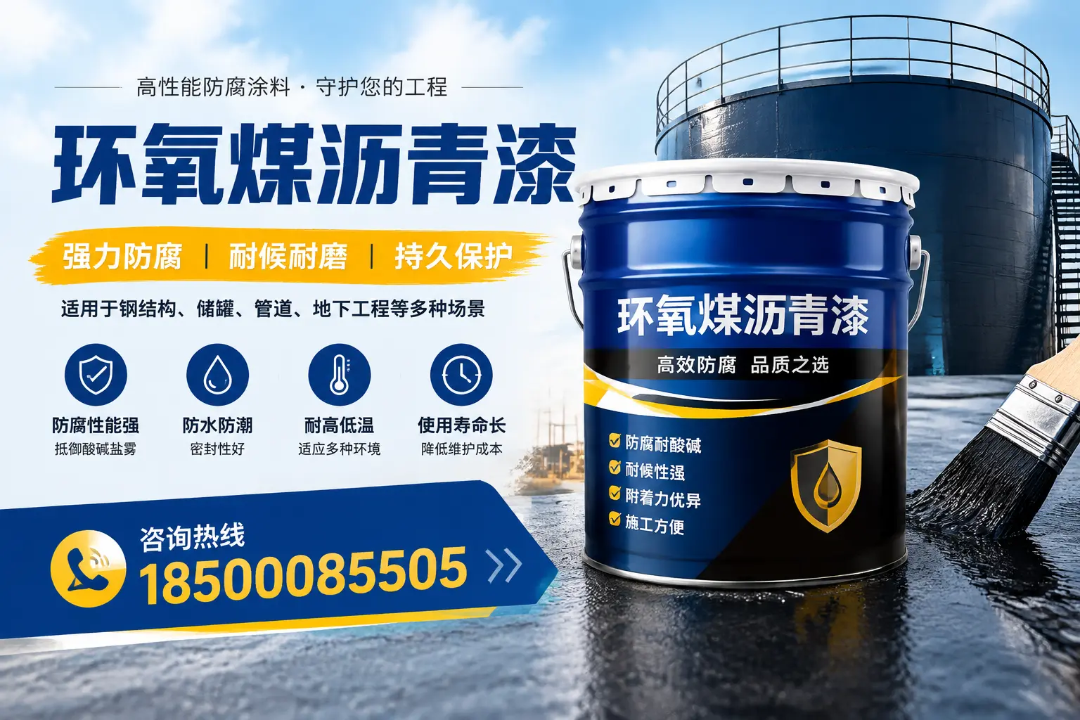 环氧煤沥青漆在工业中的应用，林芝企业的选择